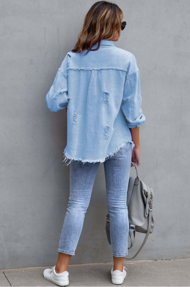 Ripped Denim Jacket